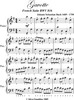 Thumbnail Gavotte French Suite BWV 816 Easy Piano Sheet Music