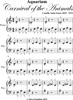 Thumbnail Aquarium Carnival of the Animals Beginner Piano Sheet Music