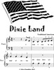 Thumbnail Dixie Land Beginner Piano Sheet Music
