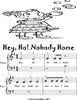 Thumbnail Hey Ho Nobody Home Beginner Piano Sheet Music