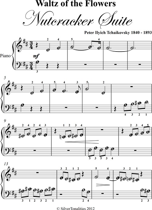 Product picture Waltz of the Flowers Nutcracker Suite Beginner Piano Sheet M