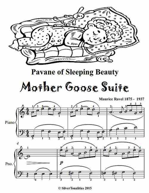 Product picture Pavane of Sleeping Beauty Mother Goose Suite Easy Piano Shee