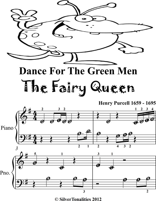 Product picture Dance for the Green Men Fairy Queen Beginner Piano Sheet Mus