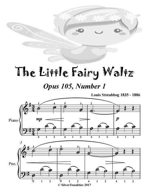 Product picture Little Fairy Waltz Opus 105 Number 1 Easiest Piano Sheet Mus