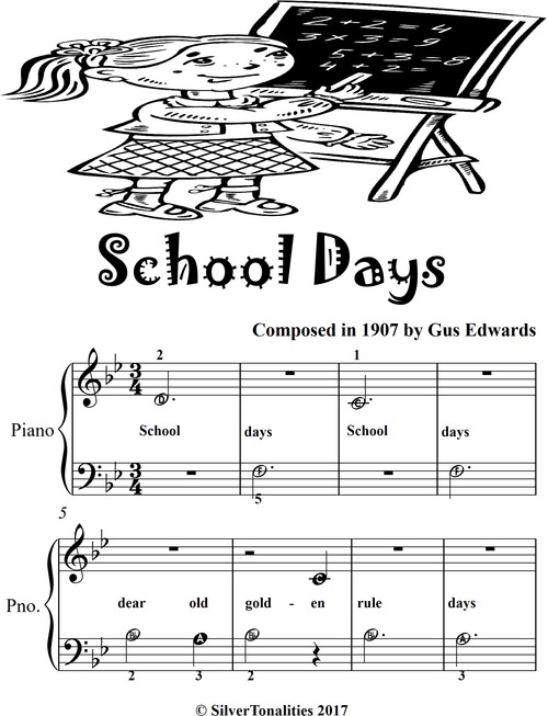 Product picture School Days Beginner Piano Sheet Music