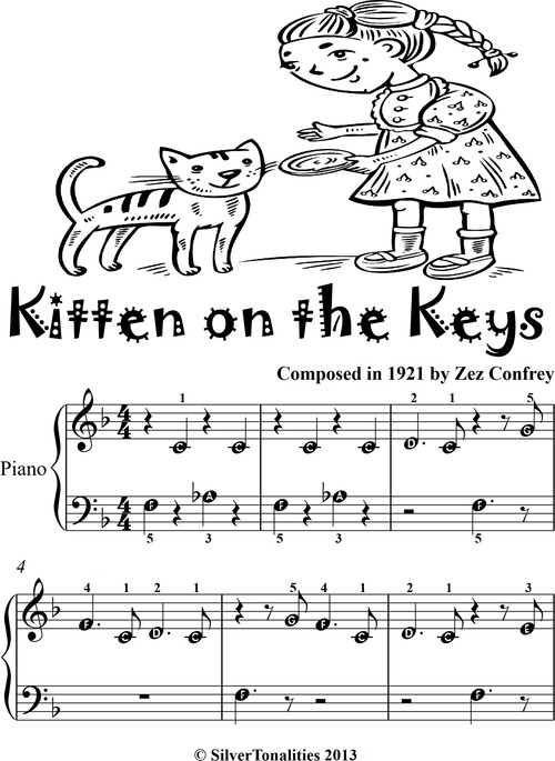 Product picture Kitten On the Keys Beginner Piano Sheet Music Tadpole Editio