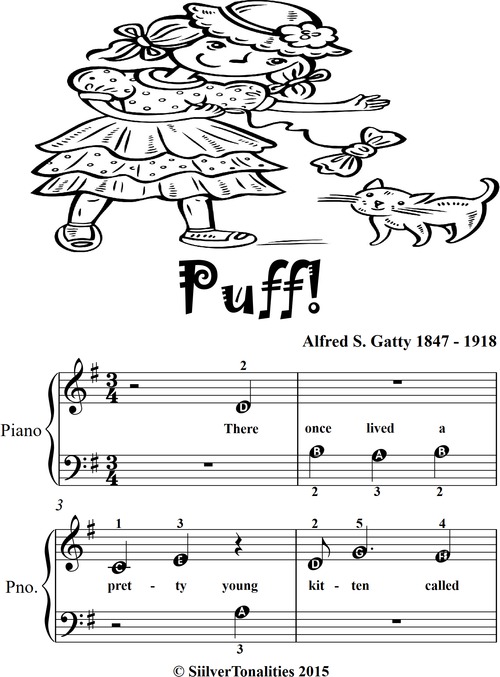 Product picture Puff Beginner Piano Sheet Music Tadpole Edition
