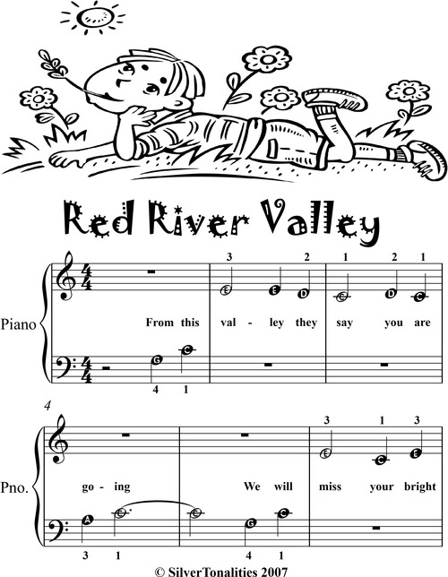 Product picture Red River Valley Beginner Piano Sheet Music